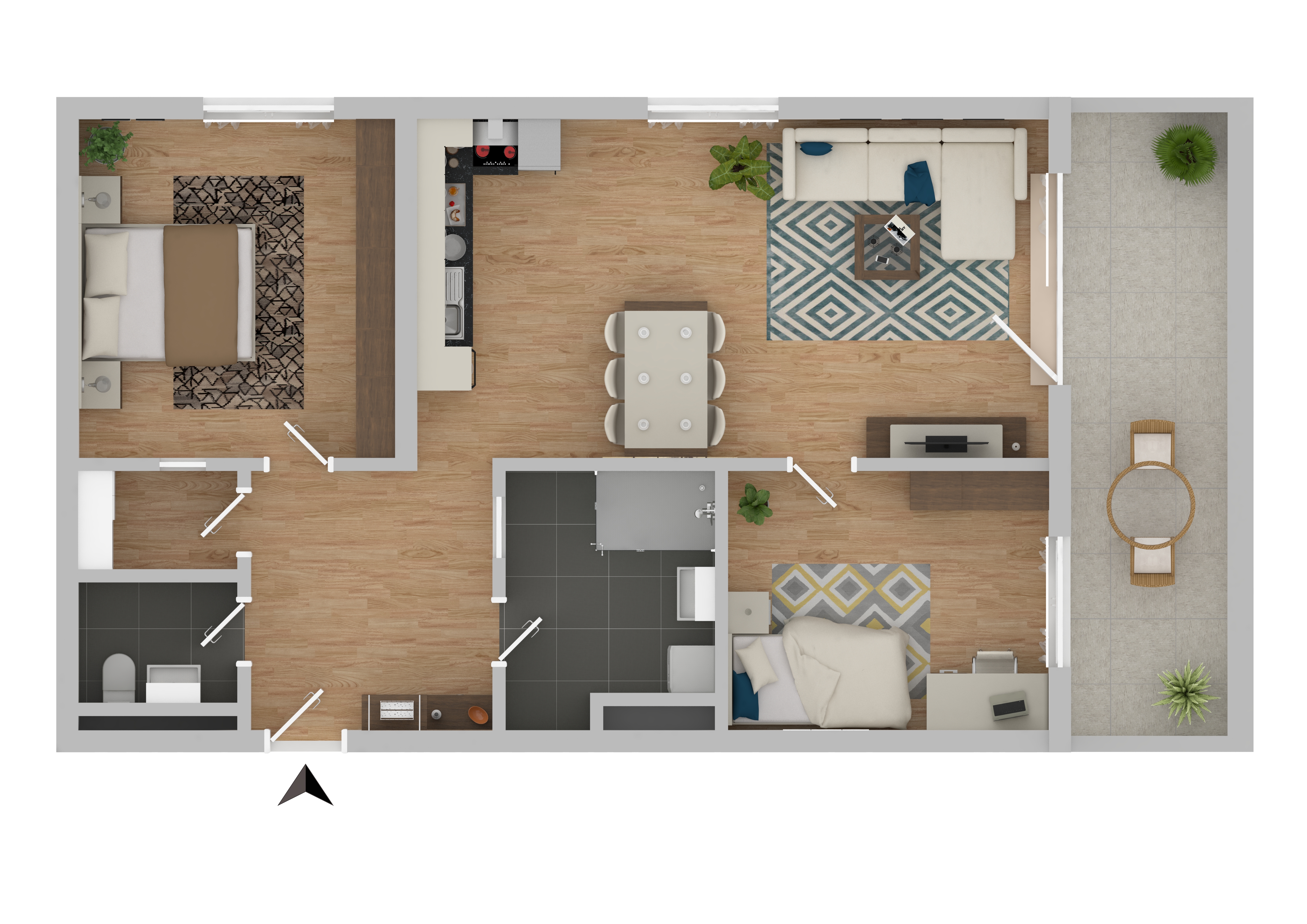 72m² DG-Wohnung